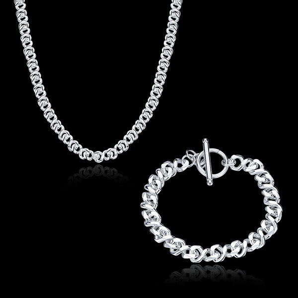 Silver Designer Jewelry Set LSSPCS861