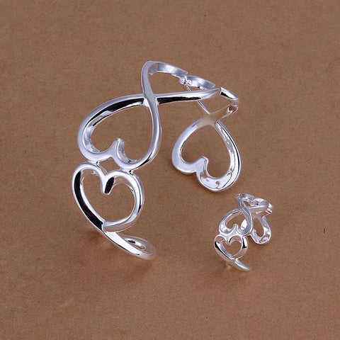 Silver Designer Jewelry Set LSS238