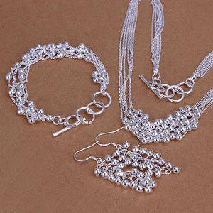 Silver Designer Jewelry Set LSS137