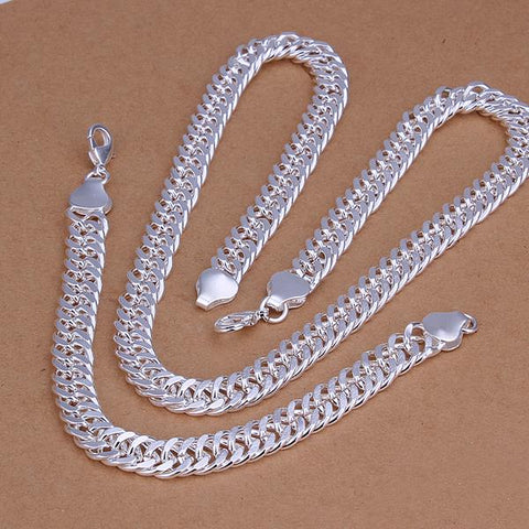 Silver Designer Jewelry Set LSS208