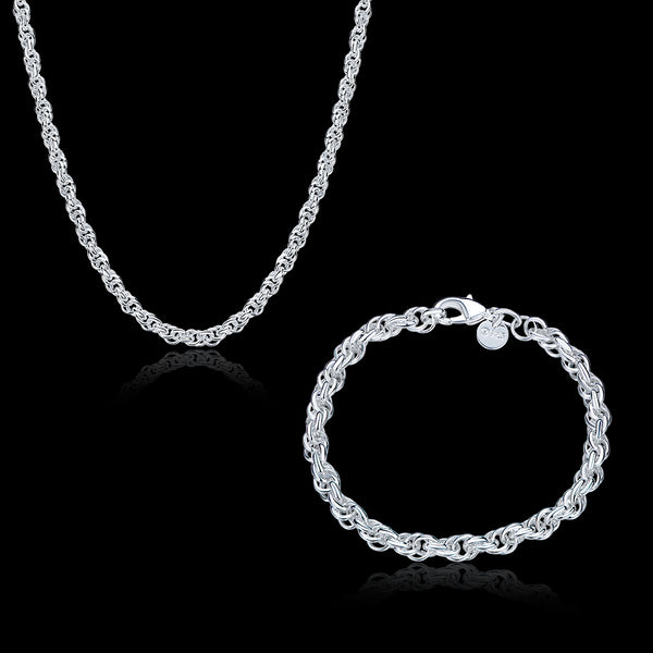 Silver Designer Jewelry Set LSSPCS865