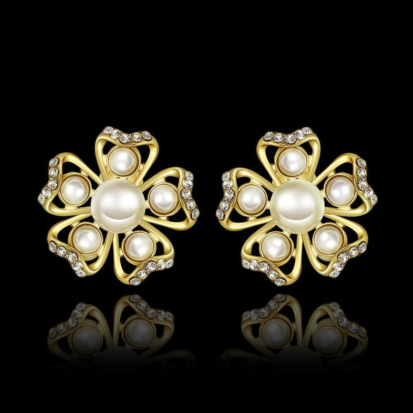 Gold Earrings LSE991