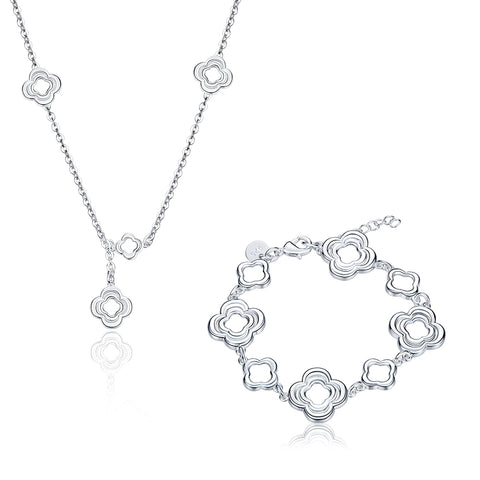 Silver Designer Jewelry Set LSSPCS906