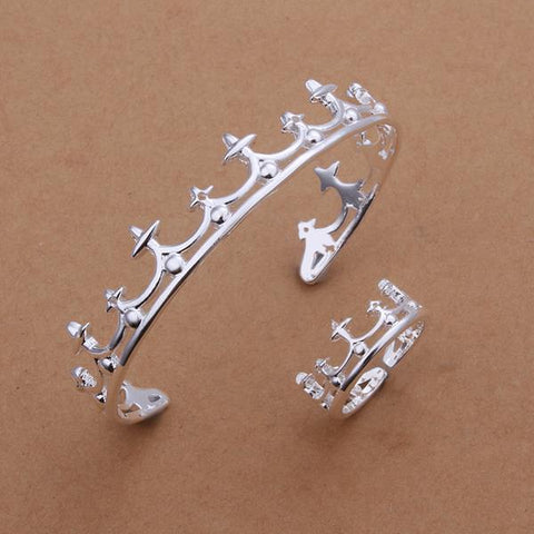 Silver Designer Jewelry Set LSS364