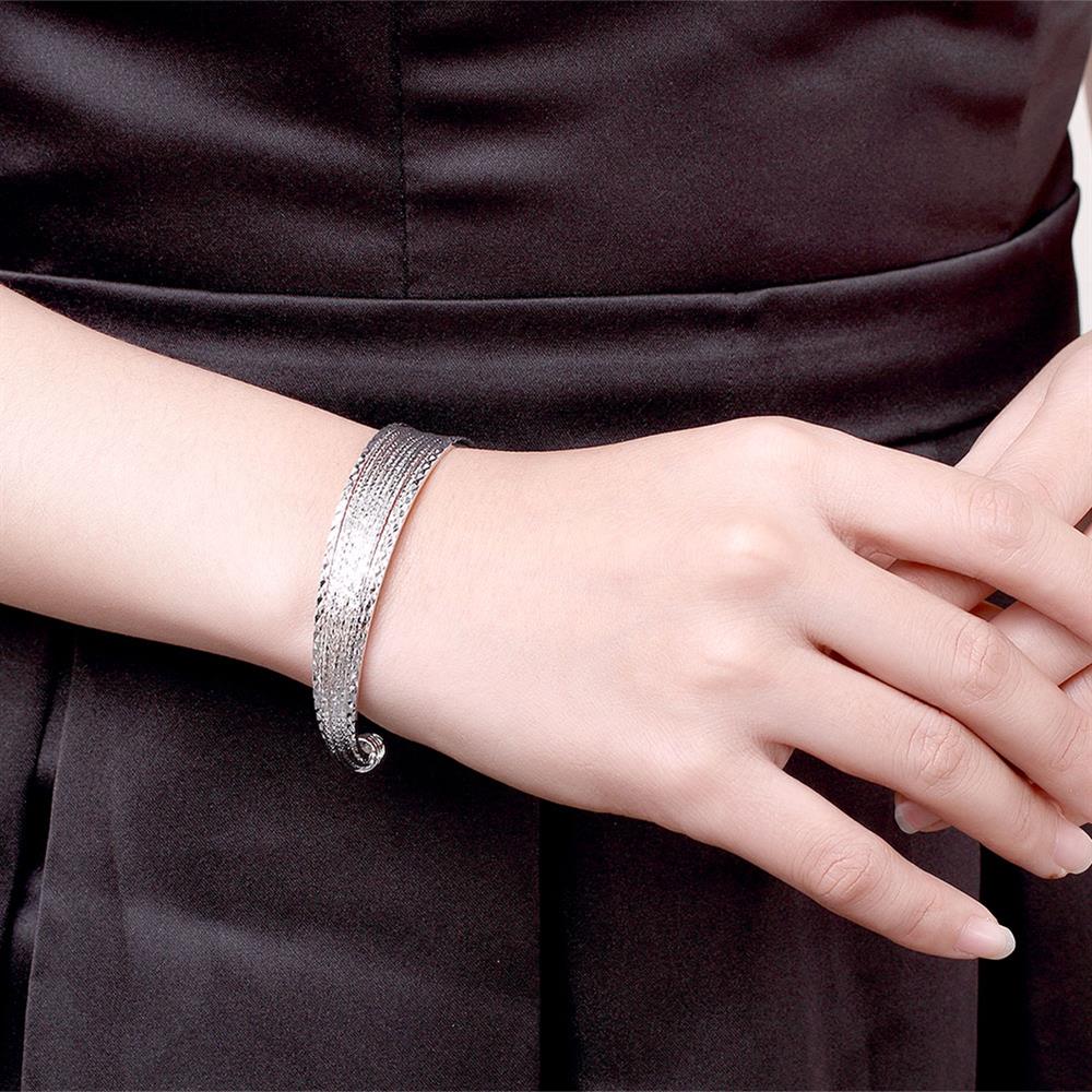 Silver Bangle LSB145 SGS – Lucky Silver