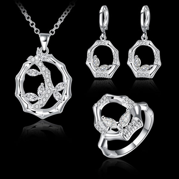 Silver Designer Jewelry Set LSS839
