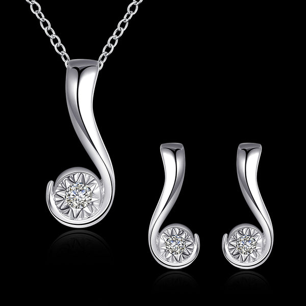 Silver Designer Jewelry Set LSSPCS849