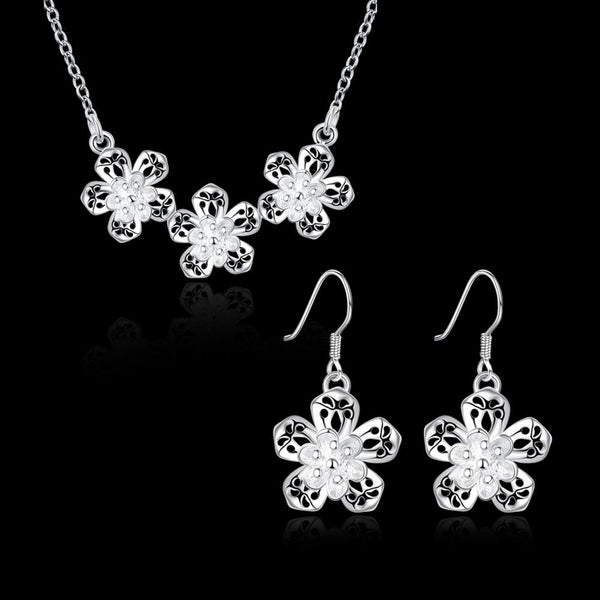 Silver Designer Jewelry Set LSS811