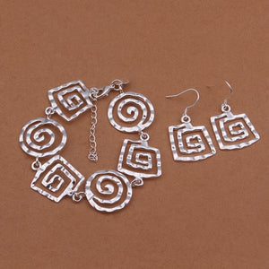 Silver Designer Jewelry Set LSS433