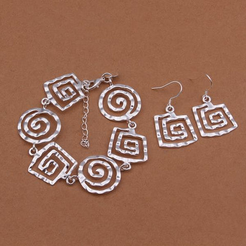 Silver Designer Jewelry Set LSS433