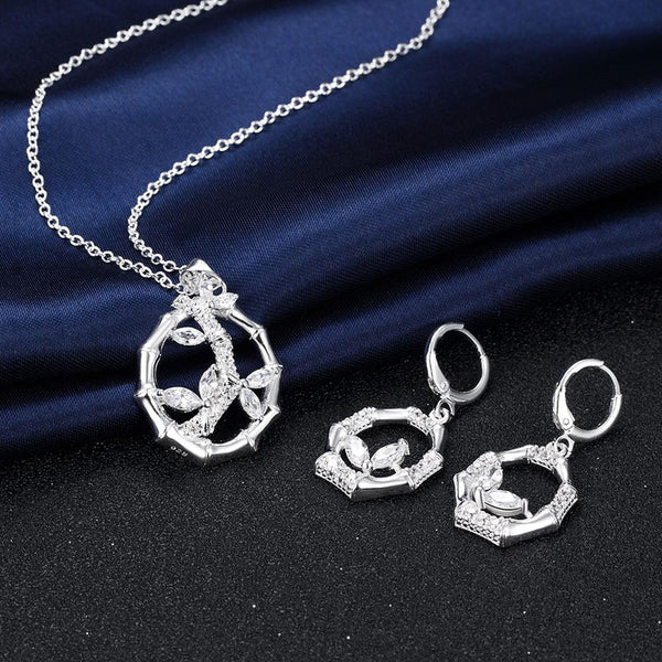 Silver Designer Jewelry Set LSS840