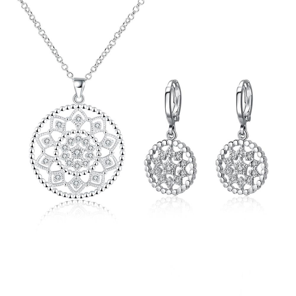 Silver Designer Jewelry Set LSS843