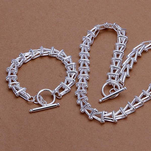 Silver Designer Jewelry Set LSS340