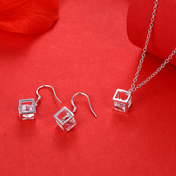 Silver Designer Jewelry Set LSSPCS813