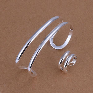 Silver Designer Jewelry Set LSS233