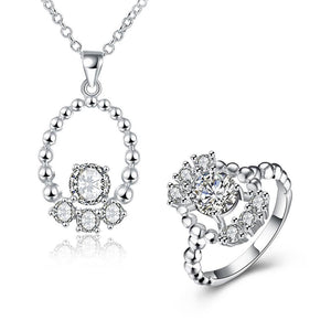Silver Designer Jewelry Set LSS838