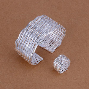Silver Designer Jewelry Set LSS236