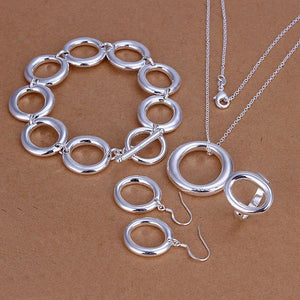 Silver Designer Jewelry Set LSS319