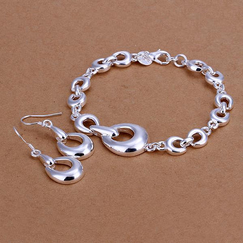 Silver Designer Jewelry Set LSS337