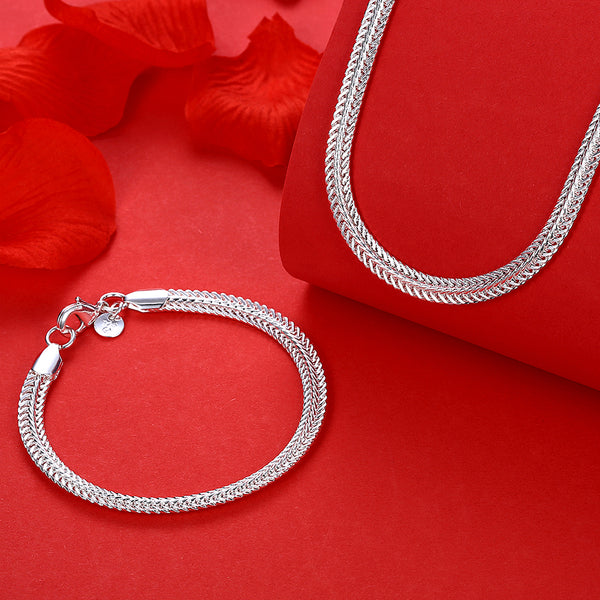 Silver Designer Jewelry Set LSSPCS867