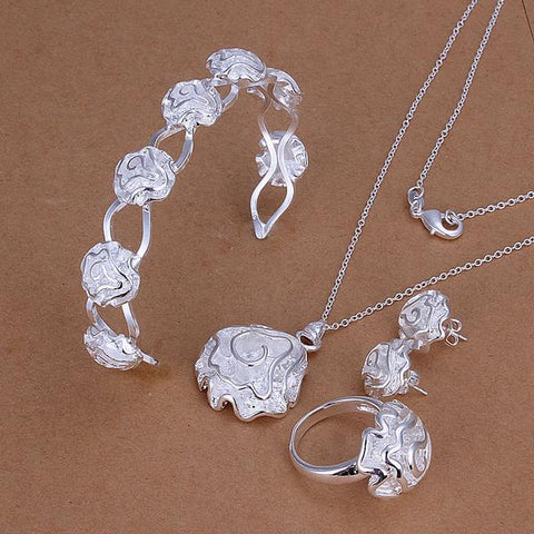 Silver Designer Jewelry Set LSS242