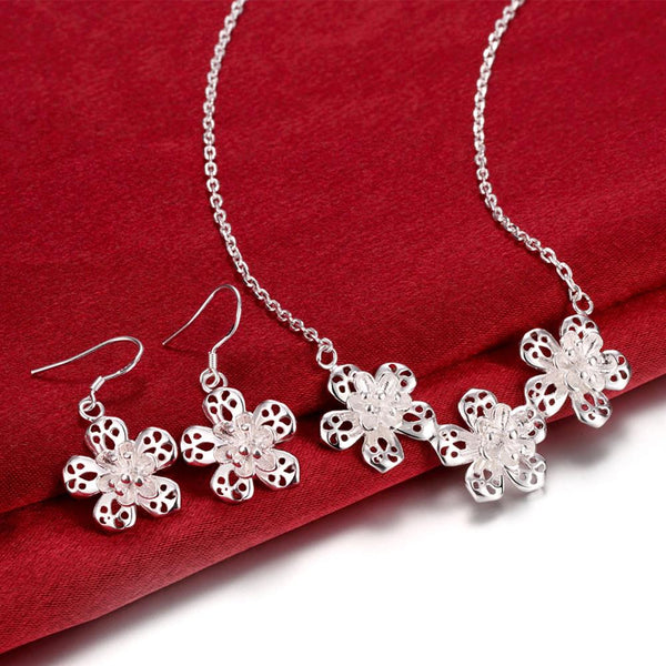 Silver Designer Jewelry Set LSS811