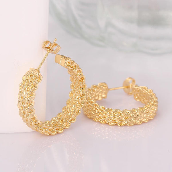Gold Earrings LSE014