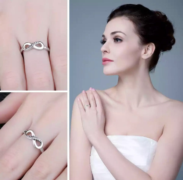 925 Sterling Silver Ring Infinity
